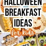 Easy Halloween Breakfast Ideas for Kids (Includes Healthy Halloween Treats Too) different images of Halloween breakfast foods