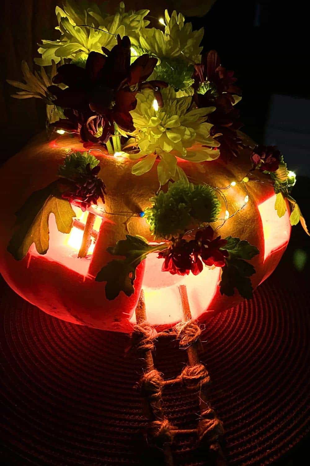 Fall Fairy Pumpkin pumpkin fairy house that lights up