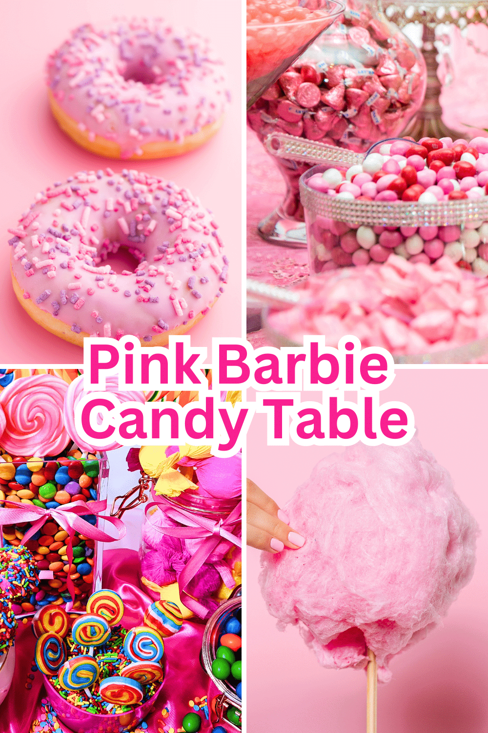 Pink Barbie Candy Table Ideas DIFFERENT PICTURES OF PINK CANDY BAR ITEMS