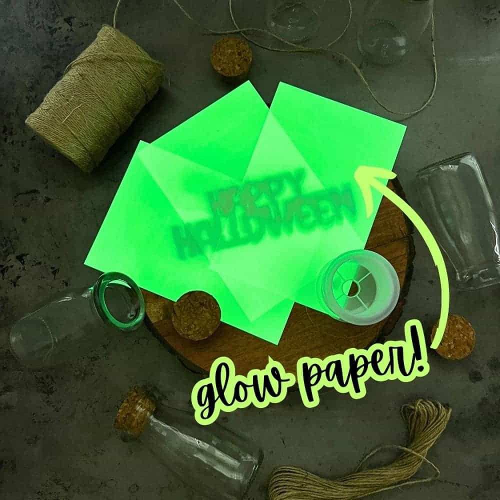Glow Paper for Halloween Glowing Ghosts green glowing paper with craft materials for mini pet ghosts