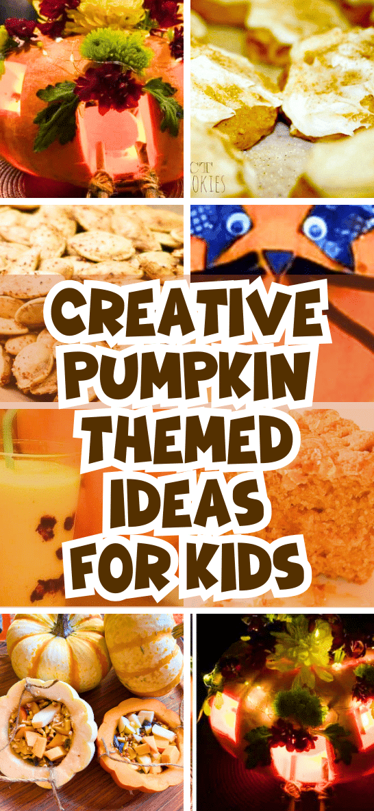 CREATIVE PUMPKIN THEMED IDEAS FOR FUN FALL KIDS ACTIVITIES DIFFERENT PICTURES OF PUMPKIN CRAFTS AND PUMPKIN RECIPES