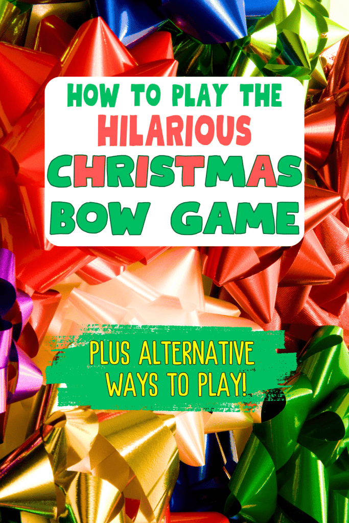 How To Play The DIY Christmas Bow Game With Spatula - Little Cooks ...