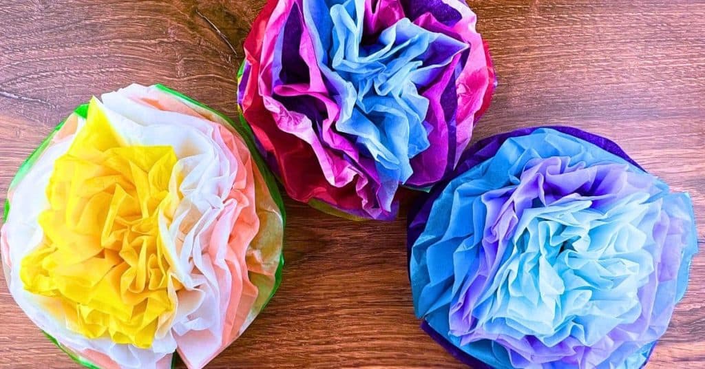 Easy DIY Tissue Paper Flowers Craft For Kids Little Cooks Reading Books