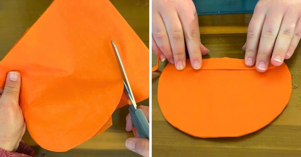 Easy DIY Tissue Paper Pumpkin Craft