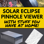 How To Make a Solar Eclipse Viewer - supplies for making an easy solar eclipse shoebox craft
