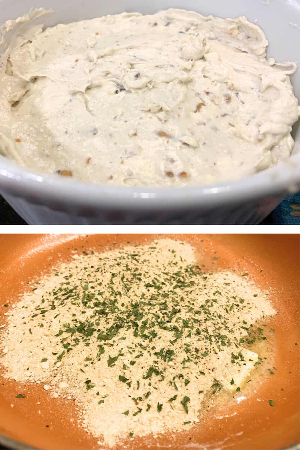 Warm Blue Cheese Spread Recipe With Bread Crumbs Topping
