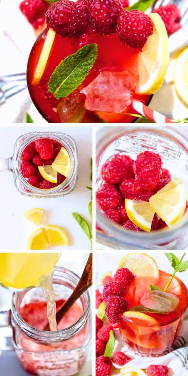 How To Make Sparkling Raspberry Lemonade Step By Step pictures