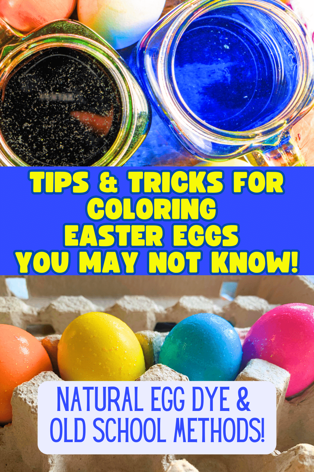 How To Color Easter Eggs Different Ways To Decorate Eggs - TEXT OVER DIFFERENT METHODS OF DYEING EASTER EGGS
