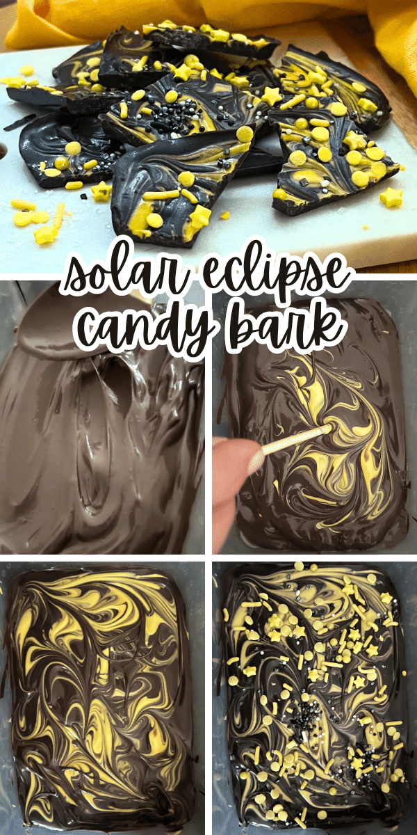 How To Make Eclipse Candy Bark Step-By-Step pictures of candy bark