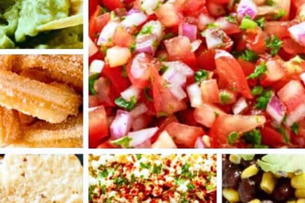 Easy Mexican Fiesta Party Food Ideas Or Taco Tuesday Recipes - different pictures of homemade Mexican food