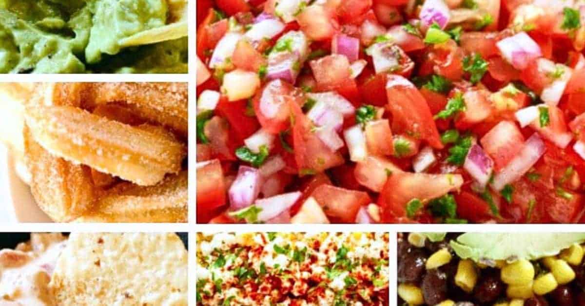 Easy Mexican Fiesta Party Food Ideas Or Taco Tuesday Recipes - different pictures of homemade Mexican food