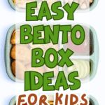 30 Easy Snack Box Ideas For Kids - text over different bento box ideas for kids