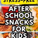 35 Easy After School Snacks For Kids - text over different images of finger foods and snacks for kids