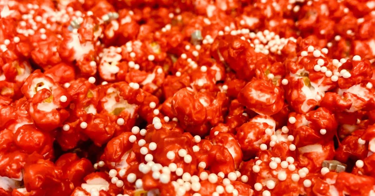 Bloody Halloween Popcorn (Red Popcorn Without Food Coloring For Halloween Treats)