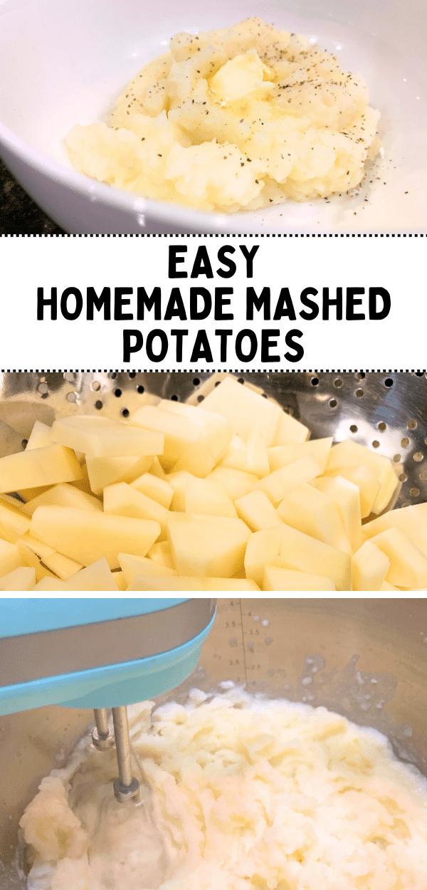 Best mashed potatoes recipe collage of making mash potatoes step by step - Homemade Mashed Potatoes Recipe for Vegetarian Thanksgiving, Easy Potato Recipes, Thanksgiving Cooking, Thanksgiving Recipes Side Dishes, Mashed Potato Recipes For Holidays and Easy Dinner Side Dishes