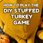 Thanksgiving Games for the Whole Family Fun Fall Activities - turkey game on a Thanksgiving table platter