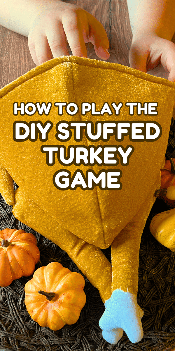 Thanksgiving Games for the Whole Family Fun Fall Activities - turkey game on a Thanksgiving table platter