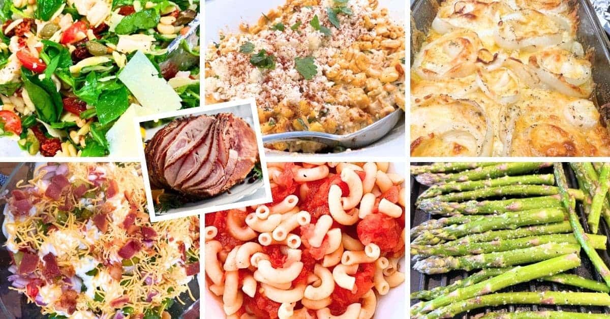 Collection of Side Dishes to Pair with Ham Including Flavorful Potato Dishes, Classic Veggie Sides and Other Baked Ham Recipe Sides