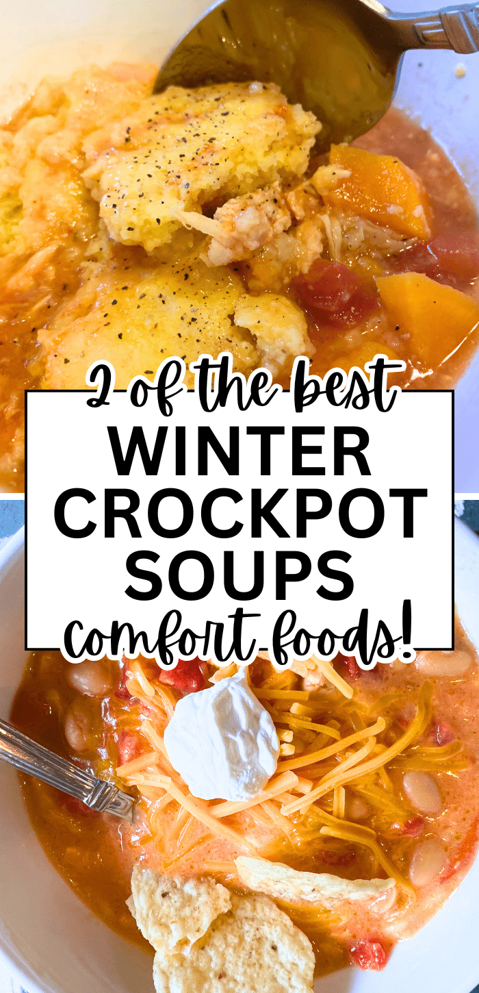 Crockpot Winter Soups To Make You Feel Better - 2 easy slow cooker winter soups for comfort foods to make you feel better - Soup To Make You Feel Better, Winter Warmer Soup Good Soups For Winter, Easy Winter Soups Healthy, Soup For Rainy Days, Meal Prep Soup Recipes, Best Winter Soups Vegetarian