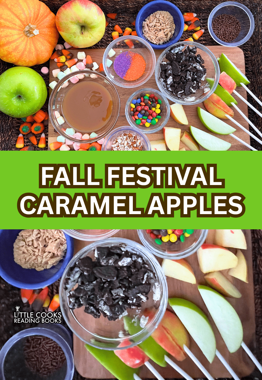 fall festival caramel apples snacks for harvest festival or fall party