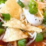 Homemade Taco Soup Recipe with Mexican recipe toppings from Little Cooks Reading Books