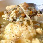 Turkey and wild rice soup with homemade soup dumplings - real recipes from LittleCooksReadingBooks