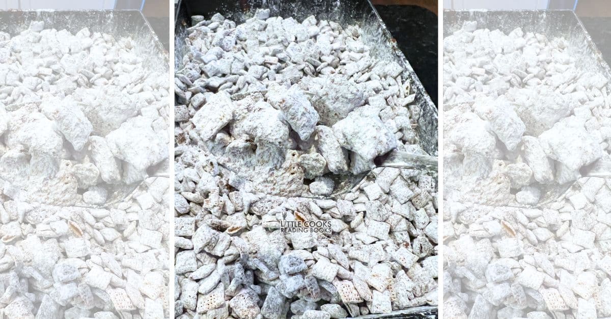 puppy chow muddy buddies recipe for large groups (big batches)