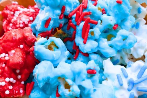 Team USA Olympics Party Popcorn in Red, White & Blue