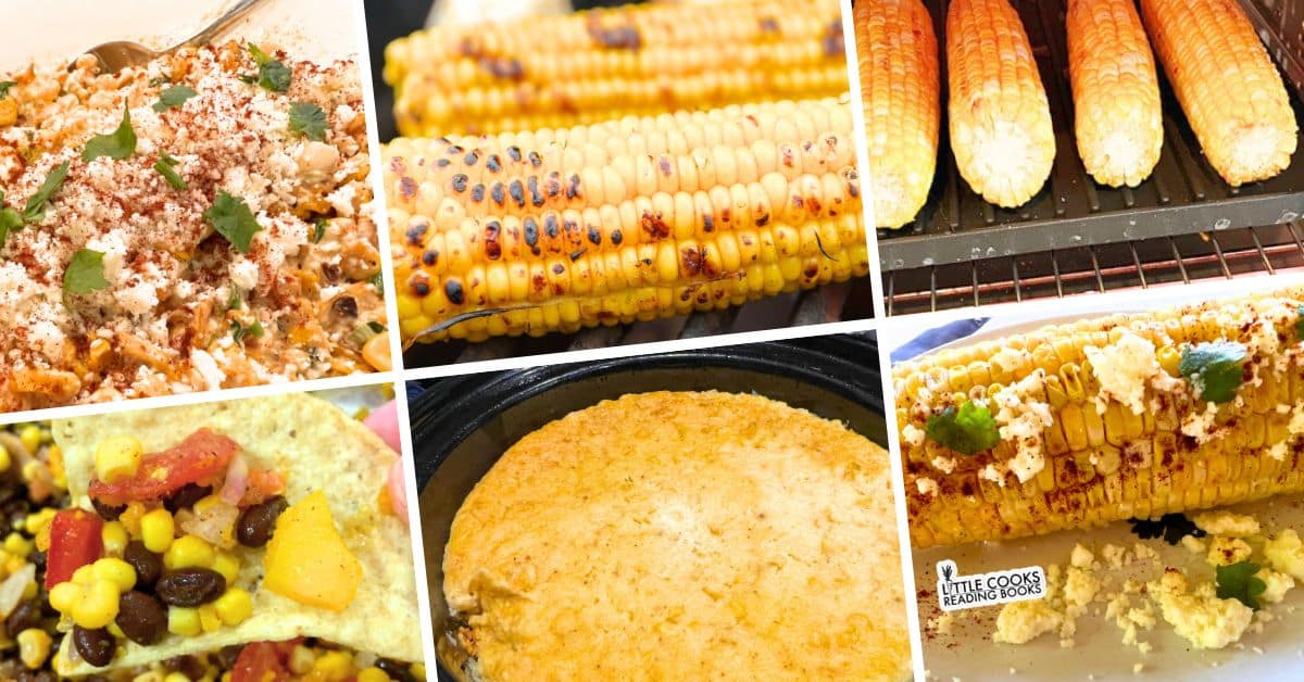 Corn Bar Party Buffet Recipes different corn recipes and corn toppings for corn bar party buffet
