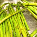 Sauteed Asparagus Side Dish Recipe in a skillet
