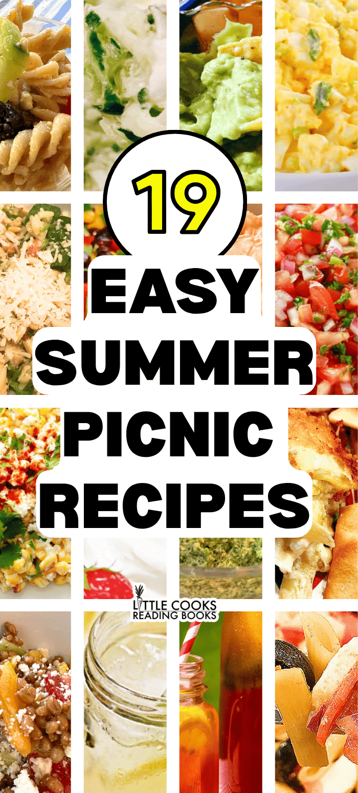 19 Crowd Pleasing Summer Picnic Recipes for Crowds 19 Crowd Pleasing Summer Picnic Recipes for Crowds - collage of summertime recipes for picnic party