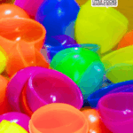 Smelly Egg Game for Easter on a party table at an Easter party