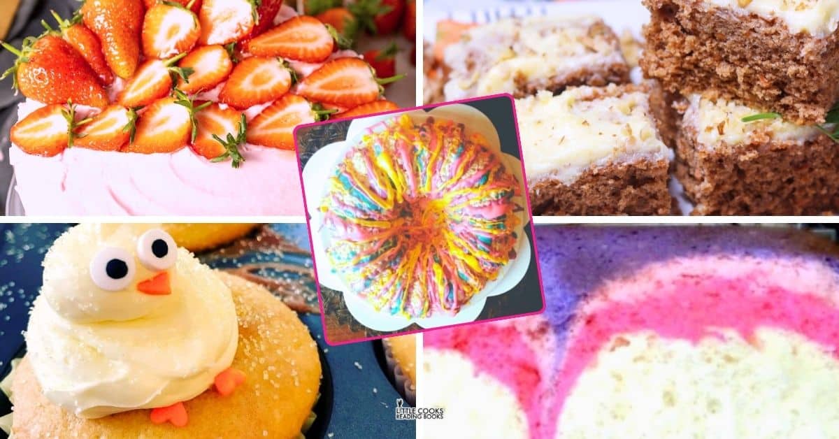 5 Mother's Day Cake Ideas Easy Mother's Day Cake Ideas collage of cakes for mom