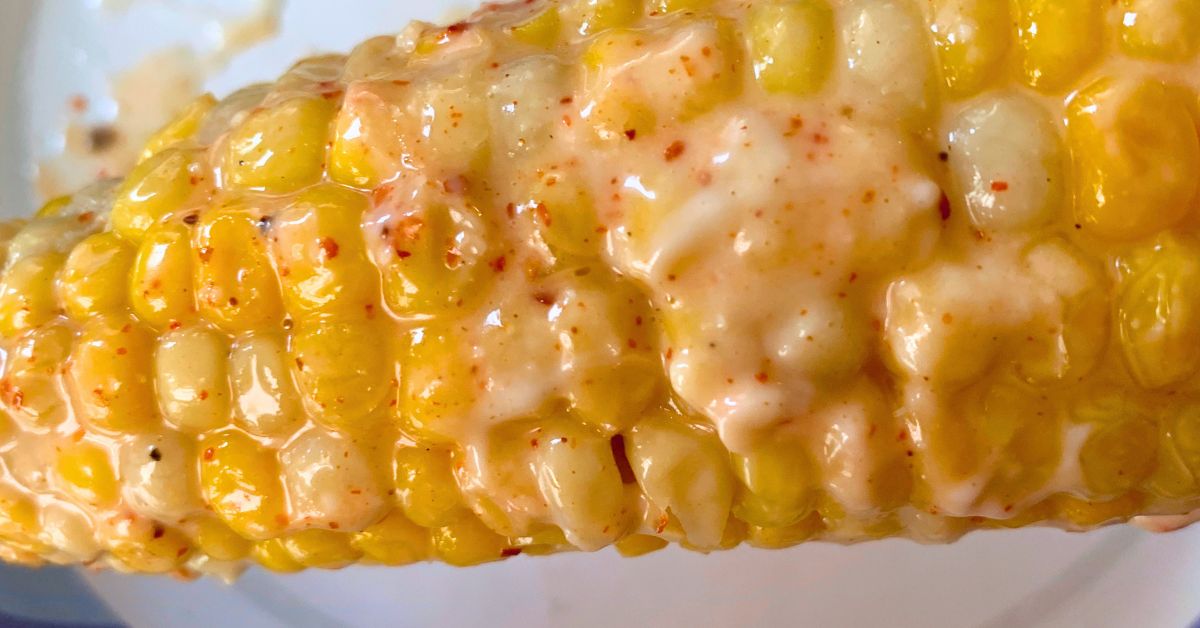 Mexican Street Corn Slather recipe toppings for elotes street corn on the cob