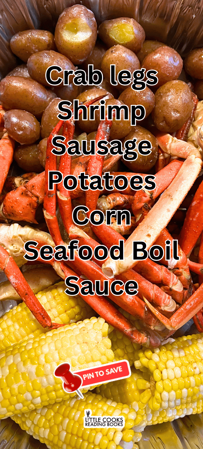 Seafood Boil Party Seafood Boil Ingredients with seafood boil recipe text on top
